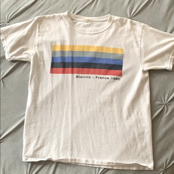 Brandy Melville “Biarritz - France 1990” White Tee - Picture 1 of 2